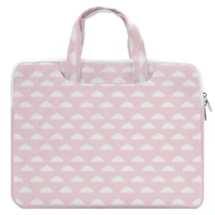 Little Clouds Pattern Pink Macbook Pro 13  Double Pocket Laptop Bag by ConteMonfrey