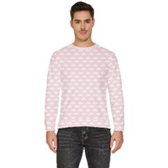 Little Clouds Pattern Pink Men s Fleece Sweatshirt by ConteMonfrey