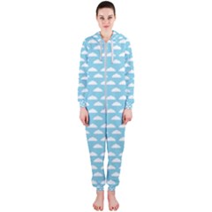 Little Clouds Blue  Hooded Jumpsuit (ladies) by ConteMonfrey