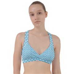 Little Clouds Blue  Sweetheart Sports Bra by ConteMonfrey