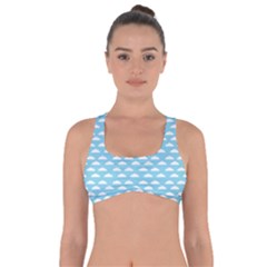 Little Clouds Blue  Got No Strings Sports Bra by ConteMonfrey