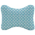 Little Clouds Blue  Velour Seat Head Rest Cushion View1