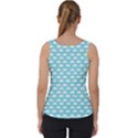 Little Clouds Blue  Velvet Tank Top View2