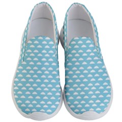 Little Clouds Blue  Men s Lightweight Slip Ons by ConteMonfrey