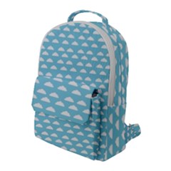 Little Clouds Blue  Flap Pocket Backpack (large) by ConteMonfrey