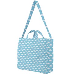 Little Clouds Blue  Square Shoulder Tote Bag by ConteMonfrey