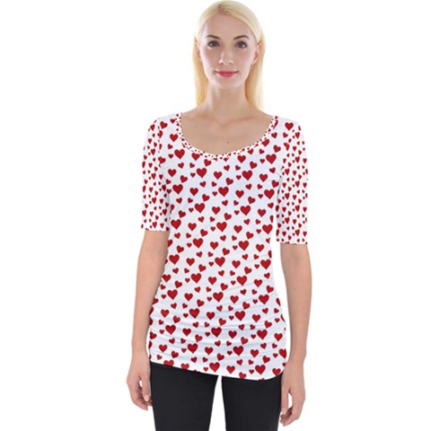 Billions Of Hearts Wide Neckline Tee by ConteMonfrey