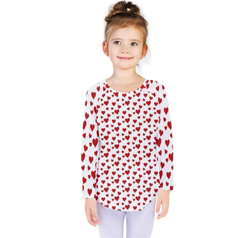 Billions Of Hearts Kids  Long Sleeve Tee by ConteMonfrey