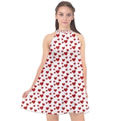 Billions Of Hearts Halter Neckline Chiffon Dress  by ConteMonfrey