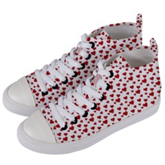 Billions Of Hearts Women s Mid-top Canvas Sneakers by ConteMonfrey