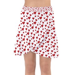 Billions Of Hearts Wrap Front Skirt by ConteMonfrey