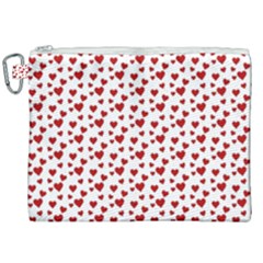 Billions Of Hearts Canvas Cosmetic Bag (xxl) by ConteMonfrey