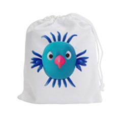 Fantasy 3d Bird Illustration 2 Drawstring Pouch (2xl) by dflcprintsclothing