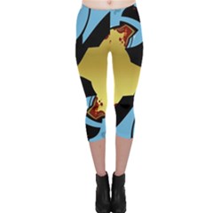 Abstract 3d Art New World Capri Leggings  by Wegoenart