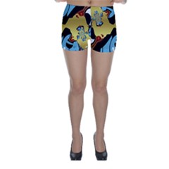 Abstract 3d Art New World Skinny Shorts by Wegoenart