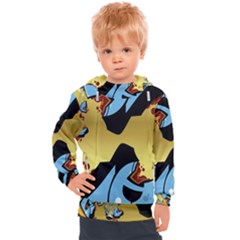 Abstract 3d Art New World Kids  Hooded Pullover by Wegoenart