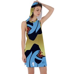 Abstract 3d Art New World Racer Back Hoodie Dress by Wegoenart