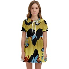 Abstract 3d Art New World Kids  Sweet Collar Dress by Wegoenart