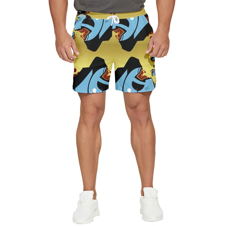 Abstract 3d Art New World Men s Runner Shorts