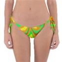 Groovy Wavy Pattern Colorful Pattern Reversible Bikini Bottom View1