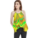 Groovy Wavy Pattern Colorful Pattern Flowy Camisole Tank Top View1