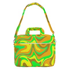 Groovy Wavy Pattern Colorful Pattern Macbook Pro 16  Shoulder Laptop Bag by Wegoenart