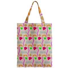 Geometric Shape Pattern Shapes Zipper Classic Tote Bag by Wegoenart