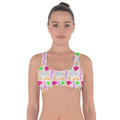 Geometric Shape Pattern Shapes Got No Strings Sports Bra by Wegoenart