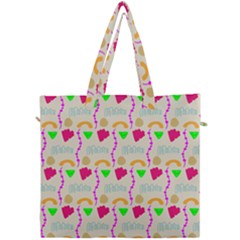 Geometric Shape Pattern Shapes Canvas Travel Bag by Wegoenart