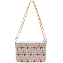 Geometric Shape Pattern Shapes Double Gusset Crossbody Bag by Wegoenart