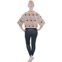 Geometric Shape Pattern Shapes Mock Neck Tee View2