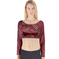 Shapes Shape Spiral Pattern Swirls Swril Long Sleeve Crop Top by Wegoenart