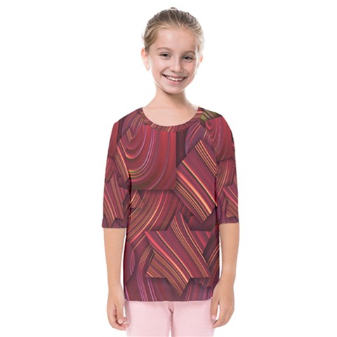 Shapes Shape Spiral Pattern Swirls Swril Kids  Quarter Sleeve Raglan Tee by Wegoenart