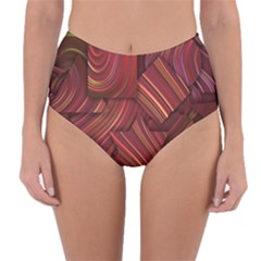 Shapes Shape Spiral Pattern Swirls Swril Reversible High-waist Bikini Bottoms by Wegoenart