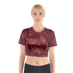 Shapes Shape Spiral Pattern Swirls Swril Cotton Crop Top by Wegoenart