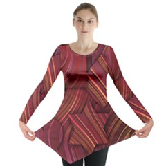 Shapes Shape Spiral Pattern Swirls Swril Long Sleeve Tunic  by Wegoenart