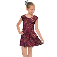 Shapes Shape Spiral Pattern Swirls Swril Kids  Cap Sleeve Dress by Wegoenart