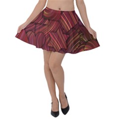 Shapes Shape Spiral Pattern Swirls Swril Velvet Skater Skirt