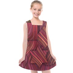 Shapes Shape Spiral Pattern Swirls Swril Kids  Cross Back Dress by Wegoenart