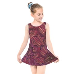 Shapes Shape Spiral Pattern Swirls Swril Kids  Skater Dress Swimsuit by Wegoenart