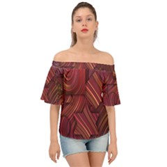 Shapes Shape Spiral Pattern Swirls Swril Off Shoulder Short Sleeve Top by Wegoenart