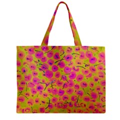 Cherries Fruit Food Neon Texture Fluorescent Zipper Mini Tote Bag by Wegoenart