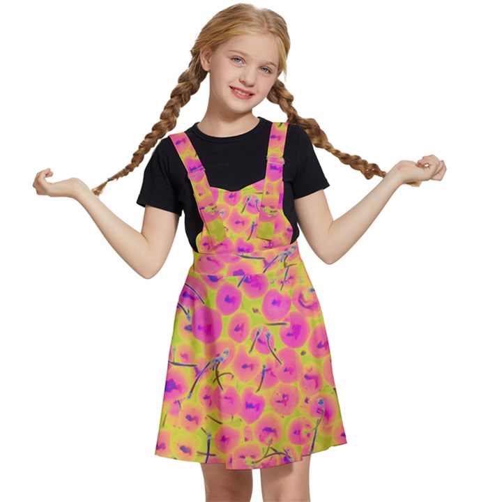 Cherries Fruit Food Neon Texture Fluorescent Kids  Apron Dress