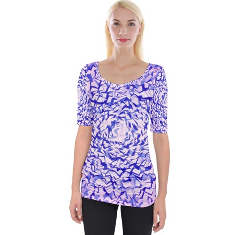 Cubes Cube Abstract Geometric Art Wide Neckline Tee by Wegoenart