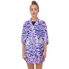 Cubes Cube Abstract Geometric Art Half Sleeve Chiffon Kimono by Wegoenart