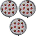 Strawberry Fruit Pattern Background Mini Round Pill Box (Pack of 3) View1