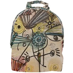 Thoughts Thinkingknowledge Drawing Mini Full Print Backpack by Wegoenart