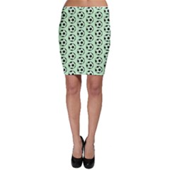 Pattern Ball Soccer Background Bodycon Skirt by Wegoenart