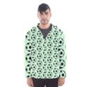 Pattern Ball Soccer Background Men s Hooded Windbreaker View1