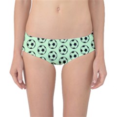 Pattern Ball Soccer Background Classic Bikini Bottoms